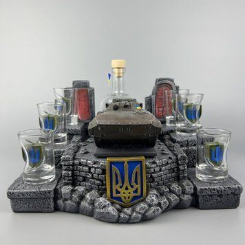 Патріотичний сувенір із технікою "Український БМП-2", оригінальний подарунок чоловікові військовому 11375-3 фото